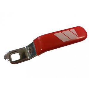 Hendel voor Keerklep TBE-EA staal Logo rood