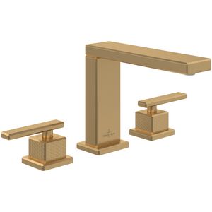 Driegats wastafelkraan Mettlach Brushed Gold TVW12600200076