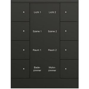 Bedienings sensor KNX - ClimaEco Mat zwart 8f (SB/U8.0.11-885)