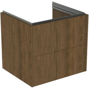 conca wastafelmeubel 600x505x555mm m 2 laden dark walnut T45