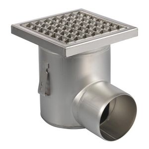 Business Line vloerput 200x200mm RVS met waterslot 50mm
