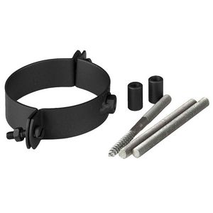PK Ø80mm Muurbeugel zwart