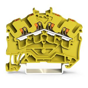 4-draads rijgklem Met Druk 2,5 mm² geel 2202-6406 VVE=100