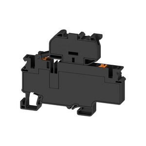 Zekeringsklem PUSH IN zwart 6mm2 10 A connections: 2, VVE=50