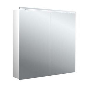 Led-spiegelkast Flat-2 Classic 800mm aluminium opbouw 2 deuren H=729mm