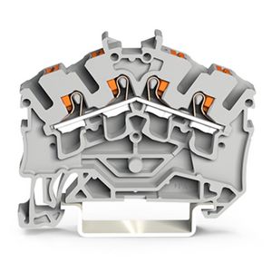 4-draads rijgklem Met Druk 2,5 mm² grijs 2202-6401 VVE=100