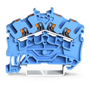 4-draads rijgklem Met Druk 2,5 mm² blauw 2202-6404 VVE=100