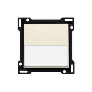 Afwerkingsset tekstveld enkelv. schakelaar/knop cream