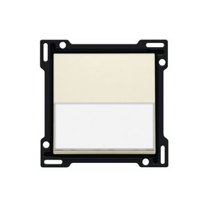 Afwerkingsset tekstveld enkelv. schakelaar/knop cream