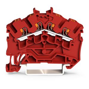 4-draads rijgklem Met Druk 2,5 mm² rood 2202-6403 VVE=100