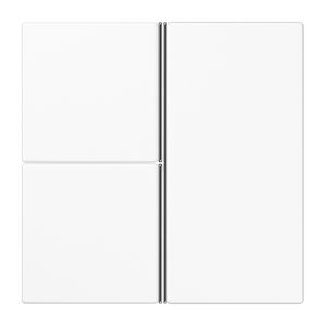 Tastafdekking 3-voudig compleet LS alpinwit KNX