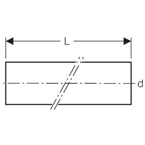 Lengte a 3mtr. Polyethyleen (PE) afvoerbuis Silent-db20 geluidsarm 56mm WD=3,2mm