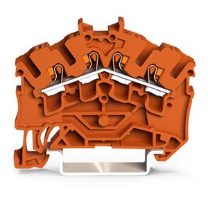 4-draads rijgklem Met Druk 2,5 mm² oranje 2202-6402 VVE=100