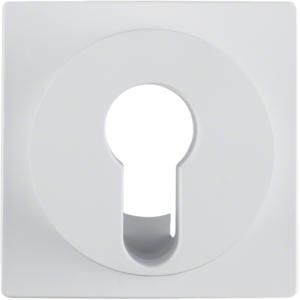 Afdek. draai-/sleutelschakelaar berker S.1/B.3/B.7 polar wit mat