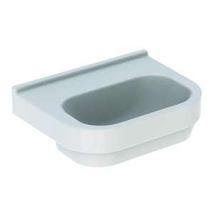 300 Basic wastafel 50x38cm zonder kraangat zonder overloop wit