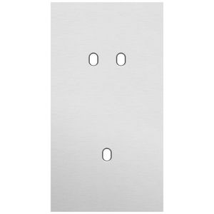 Tweevoudige afdekpl. verticaal 71mm centerafstand een tweevo