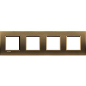 Afdekraam rechthoekig Brons 4x2 mod. Livinglight