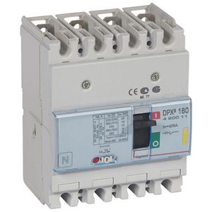 Vermogenschakelaar 160 Thermomagn. 25A 4-polig 16kA DPX3