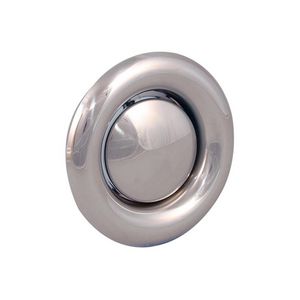 RVS afzuigventiel+aansluitbus Ø80mm