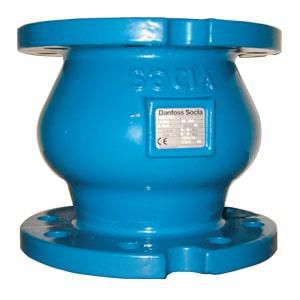 Keerklep 462 DN100 Geflensd PN10 PFA 16bar GJL Gietijzer
