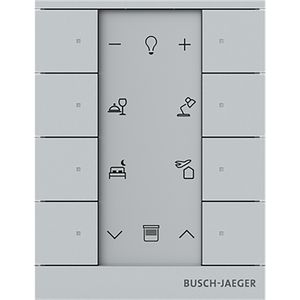Free@Home Tenton Bedieningselement 8-voudig aluzilver (SB-F-8.0.11-83)