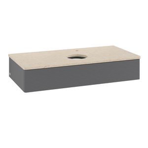 Wastafelonderkast Antao 1000x190x500mm Antr. Matt Lacquer K09153GK