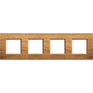 Afdekraam rechthoekig walnoot 4x2 mod. Livinglight