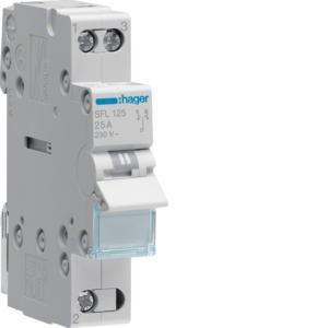 Modulaire omschakelaar 1P 25A NO.NC I-II common point onder