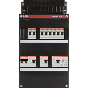 Installatiekast 8x achter 3x 30mA + T + HS 1-f