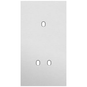 Tweevoudige afdekpl. verticaal 71mm centerafstand een enkelv