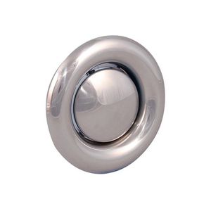 RVS afzuigventiel+aansluitbus Ø125mm