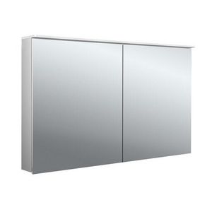 Led-spiegelkast Flat-2 Design 1200mm aluminium opbouw 2 deuren H=711mm