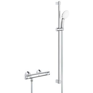 Grohtherm 500 Comfortset Tempesta 110 glijstangset 900mm 1 straalsoort chroom  incl. s-koppelingen (prof)