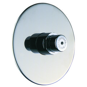 Urinoir inbouwdrukspoeler 1/2 chr.rozet Ø130mm