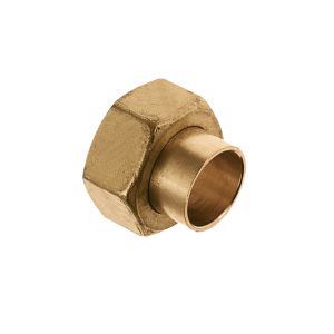 2-delige koppeling vlakd. mess soldeer 2"bn.x42mm cap. KIWA