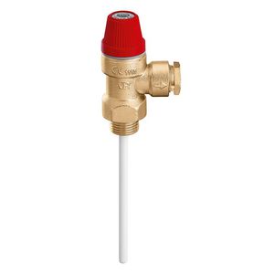 Temperatuur-druk overstortventiel / veiligheidsklep serie 309 3/4"bt. x 22mm knel 3bar