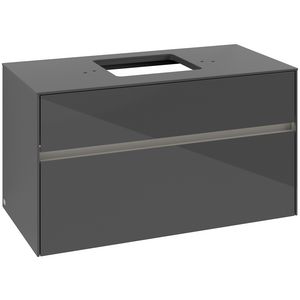 Wastafelonderkast Collaro 1000x548x500mm Glossy Grey C125B0FP