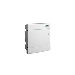 Installatiekast kunststof wit deur holle wandmontage PNF-HW 8W