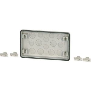 Flens doordrukgaten 6x M20 4x M25 4x M25/16 Hx116x250x23mm