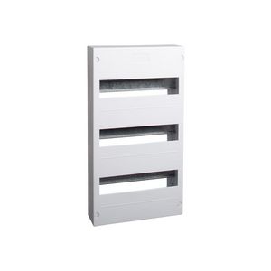 Installatiekast plastic zonder deur opbouw IP30 3 rijen 3x