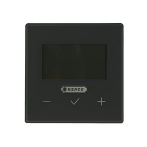 Digitale thermostaat HencoLogic verwarmen/koelen, draadloos, zwart