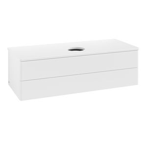 Wastafelonderkast Antao 1200x360x500mm White Matt Lacquer K21010MT