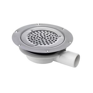 Vloerput ABS Ø155mm zu 50mm vinyl vastgeschr rooster ve