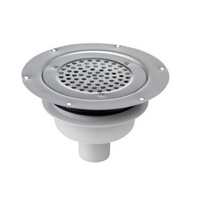 Vloerput ABS Ø155mm ou 50mm vinyl vastgeschr rooster ve