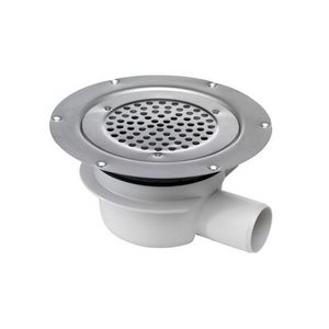 VloerputABS d.155mm zu 50mm ws50 vinyl vastgeschr rooster ve