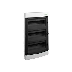 Installatiekast kunststof transparant deur IP40 3 rijen PNF 36T
