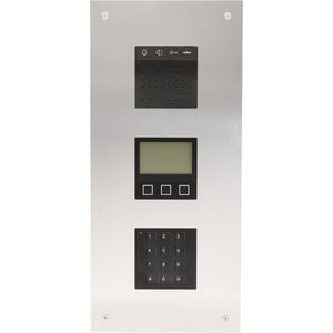 Modulaire audiobuitenpost inbouw met 3 modules