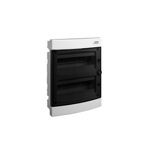 Installatiekast kunststof transparant deur IP40 2 rijen PNF 24T
