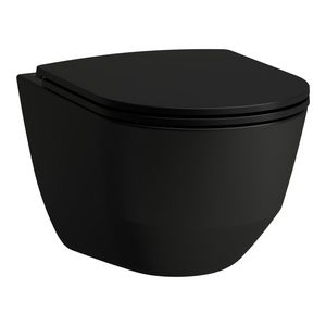 Wandcloset 530mm rimless diepspoel Black Matt (excl. zitting)