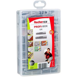 Muurpluggenset in Profibox UX + UX-R NV 110-delig